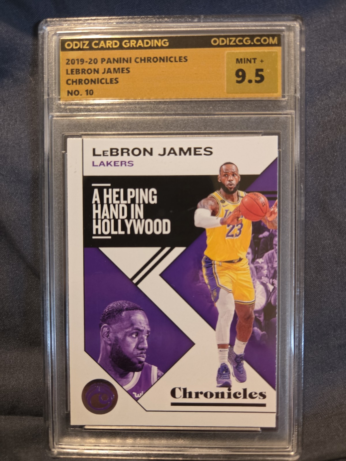 2019-20 Panini Chronicles LeBron James #10 Chronicles Gem Mint 9.5