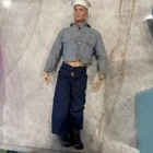 Vintage 1964 Gi Joe Action Sailor? Blonde Head by Hasbro With Clothes And Hat