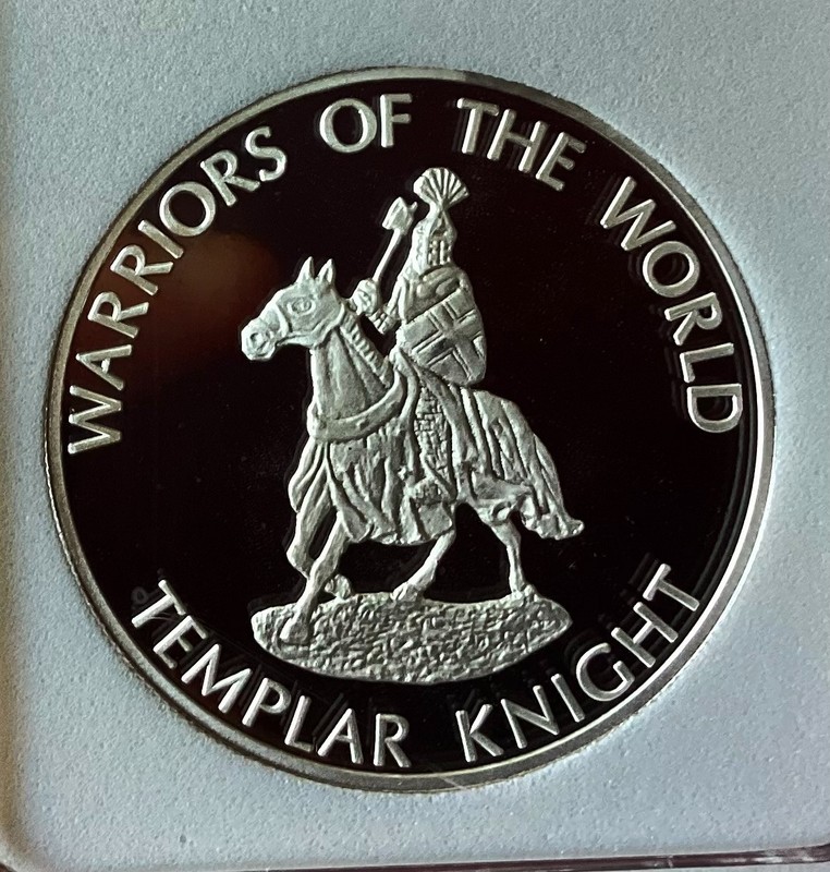 2010 Congo Templer Knight 10 Francs 100 of 1000