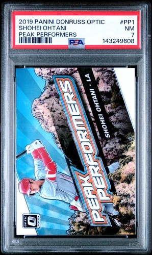 2019 Donruss OPTIC PEAK PERFORMERS #PP1 SHOHEI OHTANI PSA 7 NM