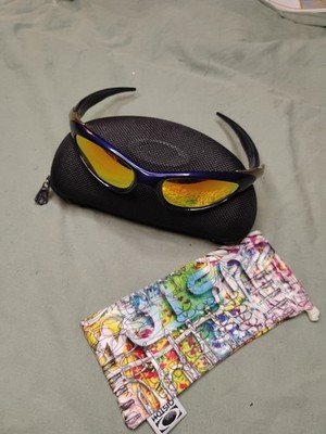 RARE Oakley SCAR Blue Sunglasses Prescription Lenses Frames Only