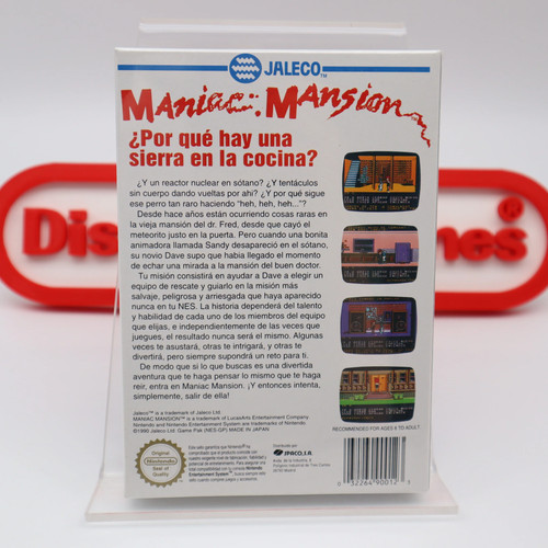 NES Nintendo Game MANIAC MANSION - NEW & Factory Sealed PAL B Spanish Version! - Picture 4 of 14
