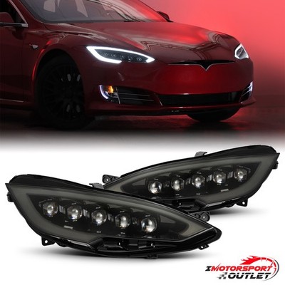 For AREX 12-21 Tesla Model S NOVA-Series LED Projector Headlights Alpha-Black