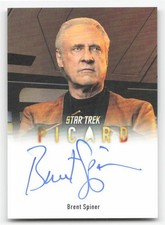 Star Trek Connections A2 Brent Spiner Picard autógrafo de sangrado completo