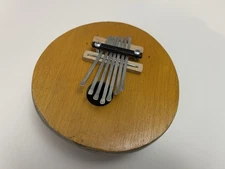 Handcrafted Coconut Shell Kalimba Thumb Piano 7-Key Wood Top African Style