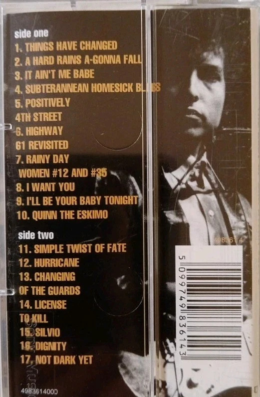 Bob Dylan-Best Of Bob Dylan Volume 2 Cassette Album.2000 Columbia 498361 4. - Image 2 of 4