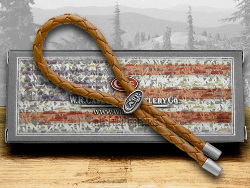 Case xx Brown Braided Leather Lanyard Cord for Pocket Knives 50124 - Picture 1 of 4