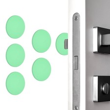 5Pcs Wall Protector, 2" Round Door Stoppers, Green 0.4" Thickness 