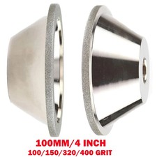 4 Diamond Grinding Wheel Cup Carbide Metal Cutter Grinder 100-400 Grit Tool New