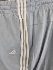 Womens Adidas cuffed sport Pants Cuffed Blue Size 2X IR5367 Embridered