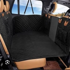 Dog Car Seat Cover for Back Hard Bottom Extender for Dogs - Supports 400lbs Pet