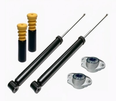 2 Premium Stoßdämpfer Gas Domlager Puffer Serie hinten für VW Golf 4 Bora Typ 1J