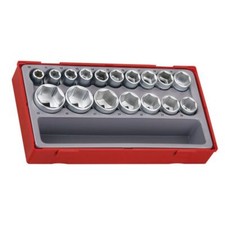 5020385010420 ZESTAW NASADEK 6-KTNYCH Z CHWYTEM KWADRATOWYM 1/2'',17CZ. TENG TO