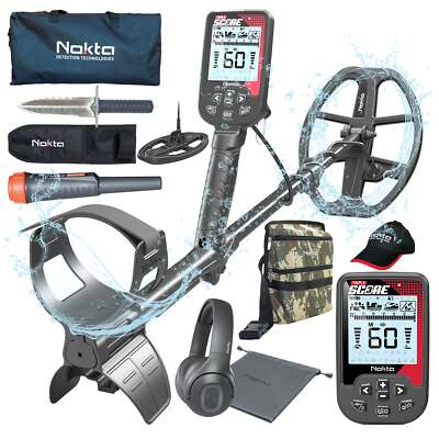 Nokta Score 3 Pro Pack Metal Detector PN: 11000808 + Seasoned Hunter Pack