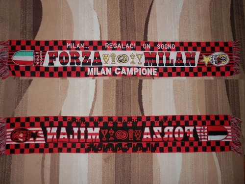 BUFANDA MILAN SERIE FÚTBOL SIN CAMISA BUFANDA | eBay