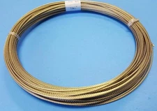 304 Stainless Steel Wire Rope Cable, 1/16", 7x7 ~100 ft coil
