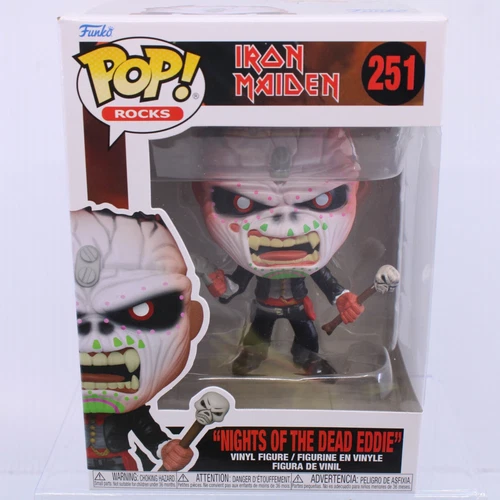 F3 Funko Pop Rocks NIGHTS OF THE DEAD EDDIE Iron Maiden Vinyl Figure 251