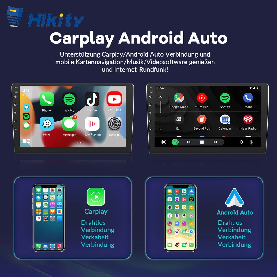 CarPlay 64GB Android 13 Autoradio Für HYUNDAI i30 MK1 FD 2007-2011 GPS WIFI FM - Bild 4 von 4
