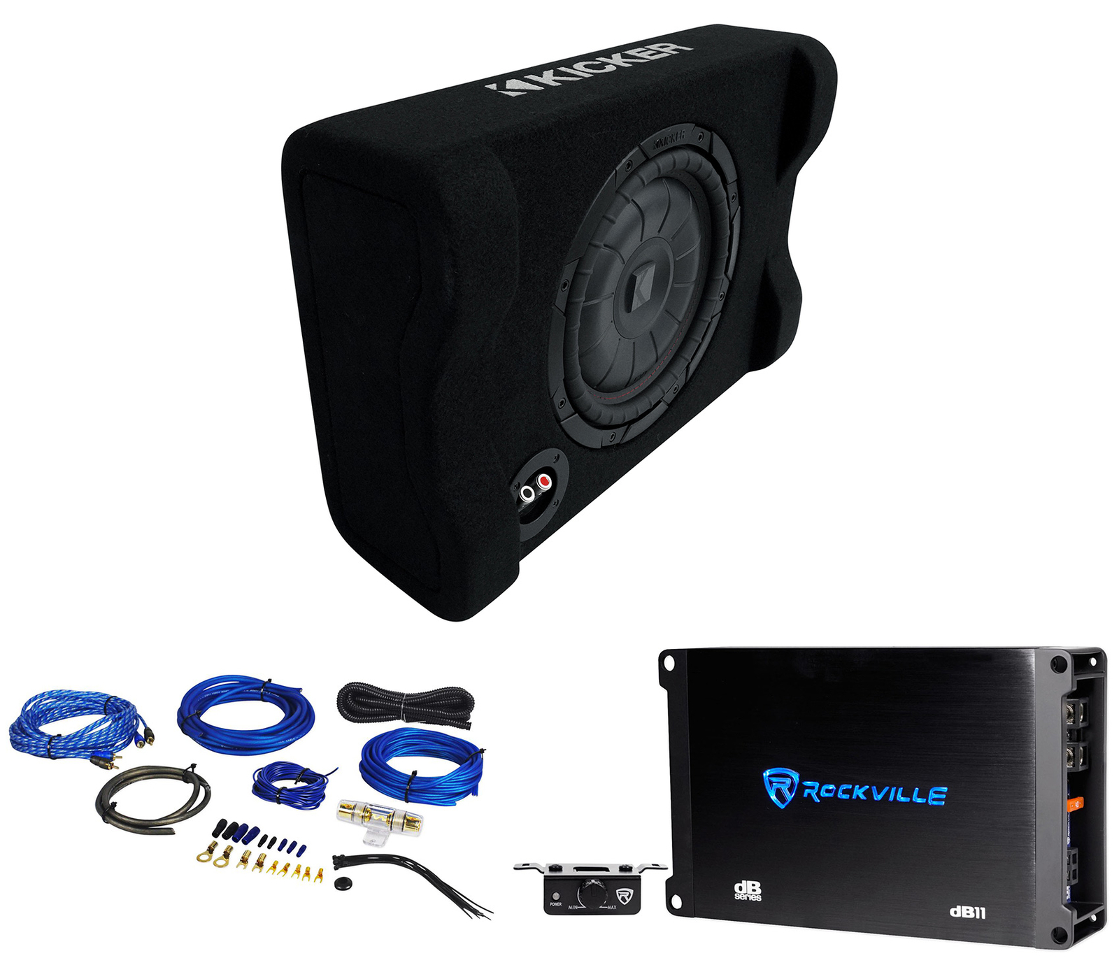 KICKER 48CVTDF102 CVTDF-10 Сабвуфер мощностью 700 Вт Саб-бокс Усилитель Комплект усилителей 50290₽