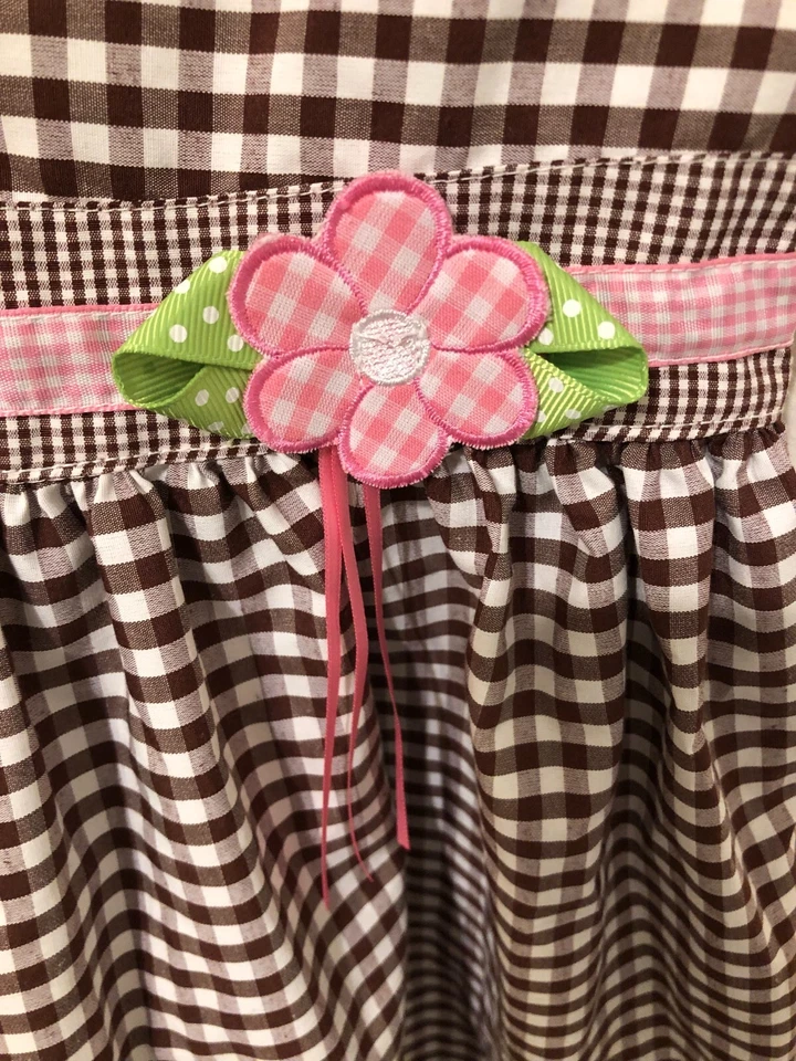 Nuevo con etiquetas Vestido Blueberi Boulevard Niñas Marrón Cuadros Talla 8 Foto 3 de 4