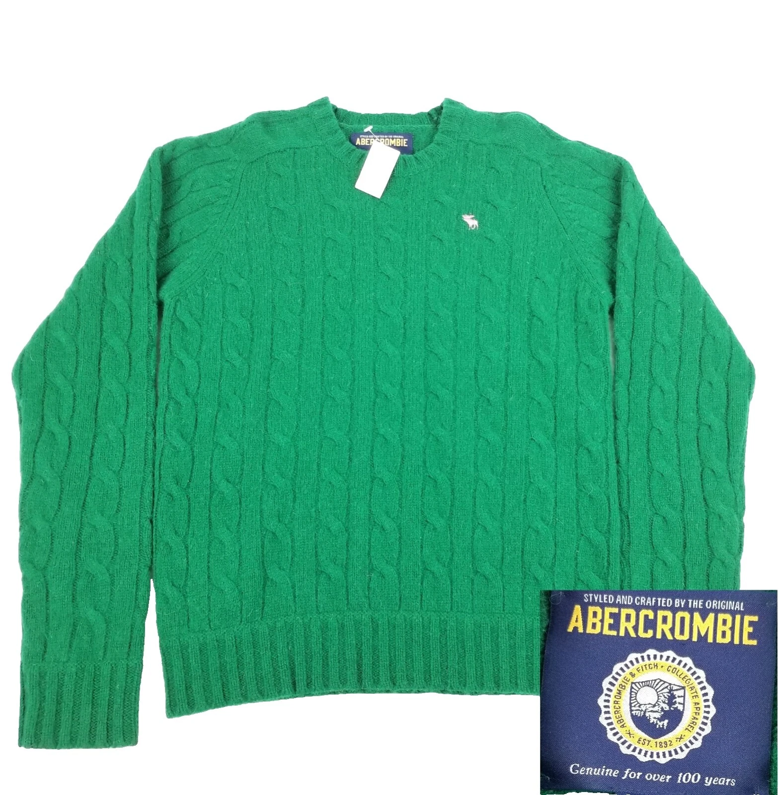 Suéteres de Lã Abercrombie & Fitch para Homens