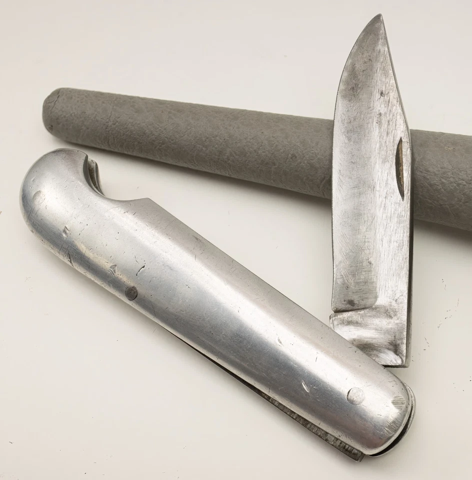 Cuchillo Jack de Bolsillo Hecho a Mano Personalizado Acero al Carbono Aluminio Mango Fácil de Abrir Foto 2 de 4