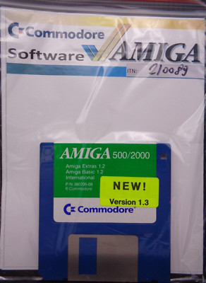 COMMODORE AMIGA -- AMIGA 500/2000 EXTRAS & BASIC INTERNATIONL V1.3 (COMMODORE)