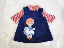 Vintage Girls Raggedy Ann Dress