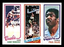 1980 Topps Basketball #110 Moncrief Shelton Silas NM *e14