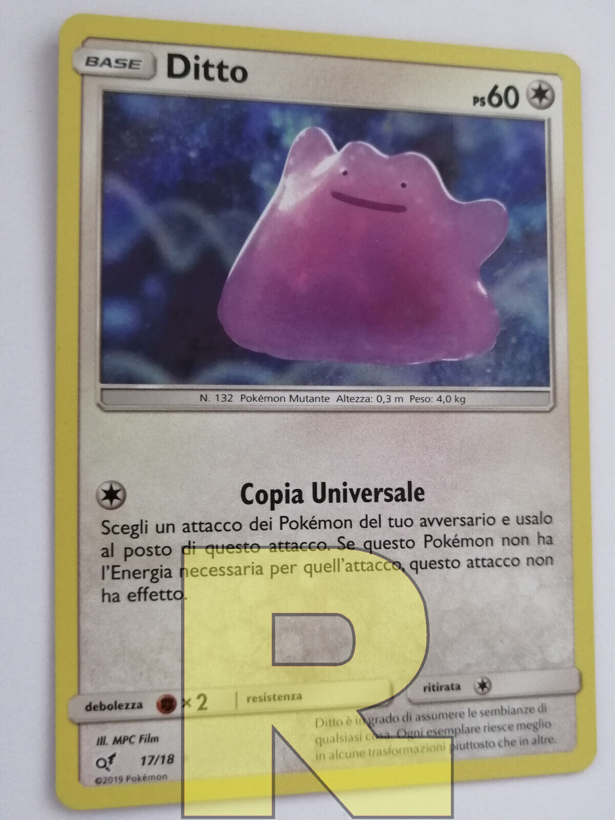 Ditto HOLO ULTRA RARE 17/18 SM Detective Pikachu SHINY Pokemon Card TCG NM  2019