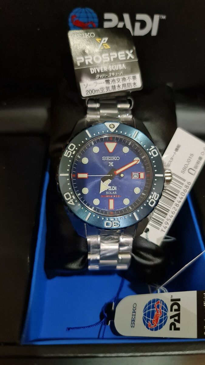 SEIKO ProspeX PADI SBDJ015 Solar Titanium Limited Diver's SEIKO ProspeX PADI SBDJ015 Solar Titanium Limited Diver's