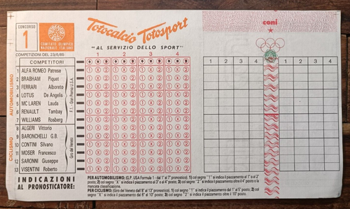 Anciennes Grilles De Totocalcio - 1.171 Schedine Des Années 60 - Italie - Rare
