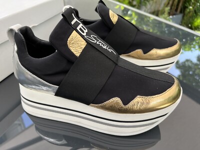 Tosca Blue Studio Sneakers Gr. 37 weiß Silber Gold schwarz neu