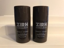 2X ZIRH CORDUROY FOR MEN DEODORANT  2.6 OZ EA NEW
