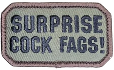 SURPRISE COCK F*GS! MILSPEC MONKEY TEAM AMERICA WORLD POLICE FOREST HOOK PATCH
