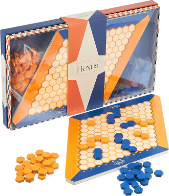 Hexus Board Game - Traditional 2 Player Strategy Board Game with Wooden 11'' X 11