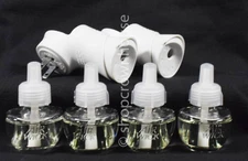 NWOP 4 Air Wick Essential Scented Oils SIMPLY COTTON & 2 Warmers