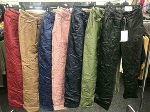 leather look joggers plus size