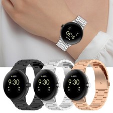 For Google Pixel Watch 2 1 Band Adjustable Metal Stainless Steel Bracelet Strap