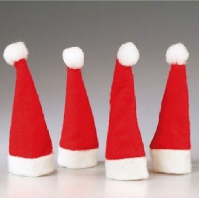 Kascha Weihnachtsmützen Rote Nikolausmützen - Extra Lange Plüschmützen Mit Bommel