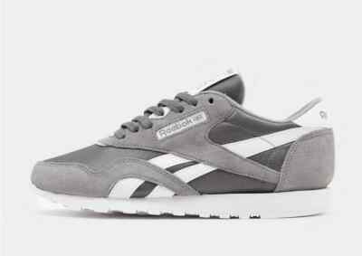 Reebok Classic Nylon Damenschuhe in grau und weiß