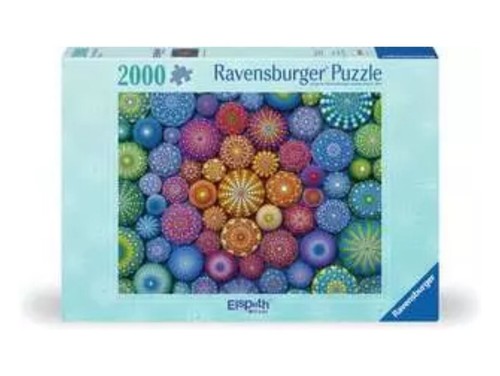 Ravensburger Radiating Rainbow Mandalas 2000 Piece Puzzle - NEW - SEALED