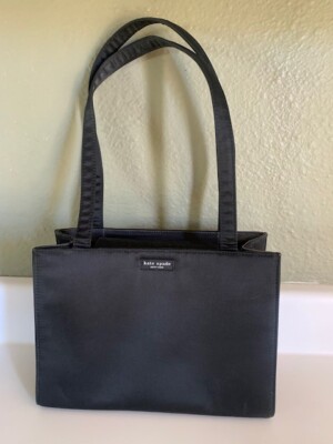 Kate Spade Sam Black Classic Vintage Fabric Nylon Shoulder Bag