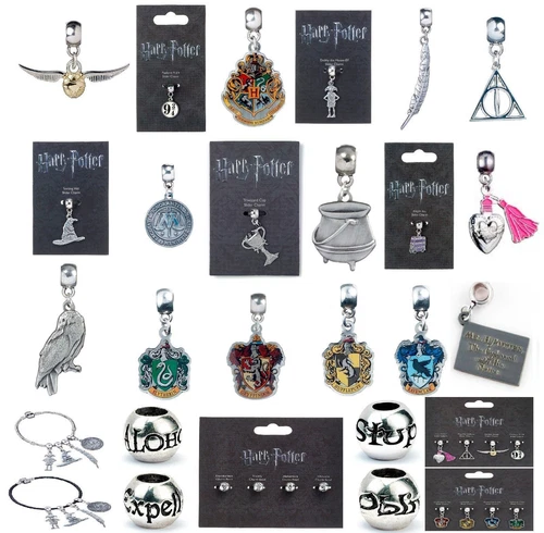 HARRY POTTER OFFICIAL THE CARAT SHOP SLIDER CHARM BRACELET BEAD SILVER JEWELLERY