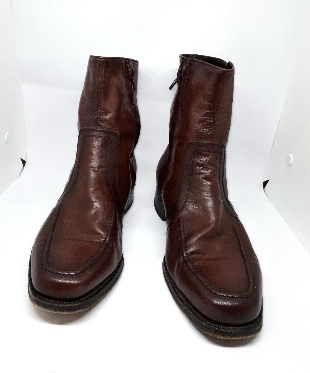 値下げ可能！FLORSHEIM DUKE side zip boots Duke Bike Toe Zipper Boot Men's Dress Shoes | Florsheim.com