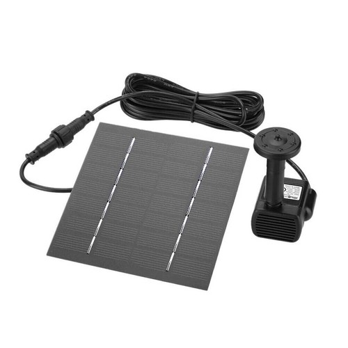 Bird Bath Fountain Solar Powered Water Pump Outdoor Pond Garden Pool 4 Nozzles - Picture 8 of 8