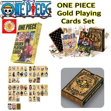 ONE PIECE Gold Playing Cards Set Special Playing Cards MOnkey D.Luffy Set of 2
