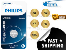 CR1620 3V Lithium Philips Button Battery Coin Cell DL1620
