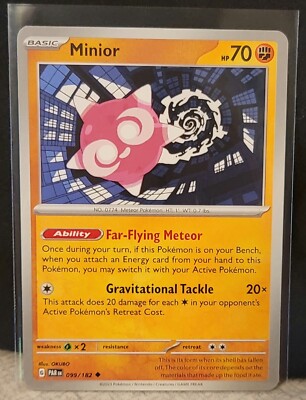 minior pokemon card - 201/182 - Illustration Rare - Paradox Rift - - NM/M Minior - Glo
