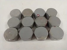 5406C-16 1" NPT STEEL HEX THREADED PIPE CAPS (LOT OF 12)